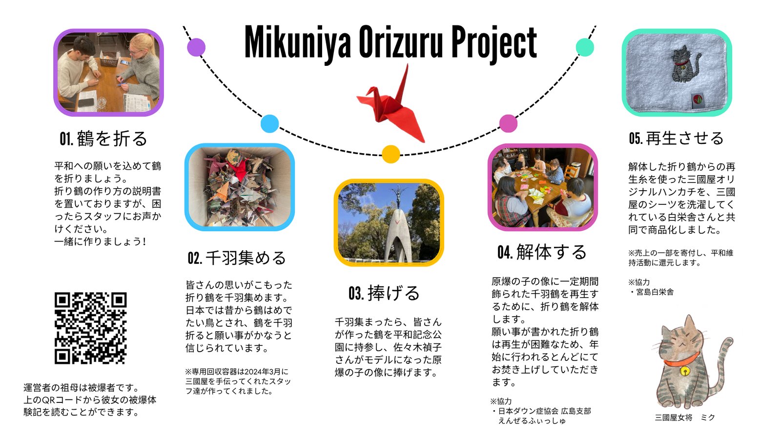 三國屋織り鶴プロジェクト